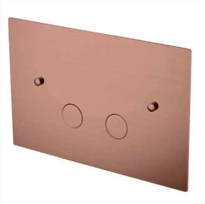 Клавиши смыва в цвете медь и бронза брашированные