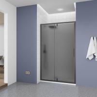 Душевая дверь в нишу Veconi Ottimo P20 GR OP20GR-100-12-C9, профиль графит брашированный, стекло матово-тонированное