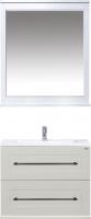 Мебель для ванной Misty Марта 70 подвесная, белая фактурная