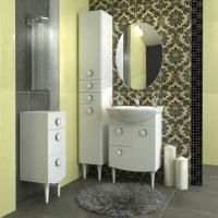 Мебель для ванной Triton Лира 55 L, 1 дверь, 2 ящика, белая