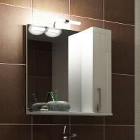 Зеркало-шкаф Triton Диана 80 R, с подсветкой, белый