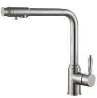 Смеситель для кухни Haiba HB70301 с подключением фильтра, сталь