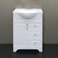 Тумба под раковину 1MarKa Прованс 65Н белый глянец
