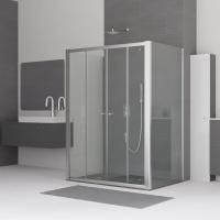 Душевой уголок RGW Classic CL-43 P (1290-1340)х800х1850 профиль хром, стекло прозрачное