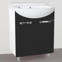 Тумба с раковиной Bellezza Альфа 55 черная