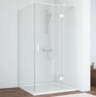 Душевой уголок Vegas Glass AFP-Fis 110*80 01 01 R профиль белый, стекло прозрачное