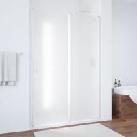 Душевая дверь в нишу Vegas Glass EP-F-1 130 01 10 R профиль белый, стекло сатин