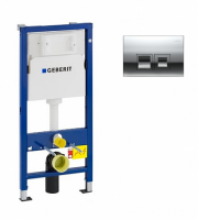 Инсталляция для унитаза Geberit Duofix 458.103.00.1 UP100 3 в 1 с кнопкой смыва Delta 50