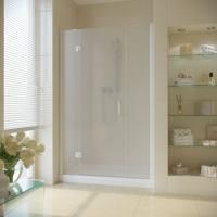 Душевая дверь в нишу Vegas Glass AFP-F LUX 170 01 10 L профиль белый, стекло сатин