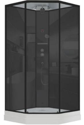 Душевые кабины Timo с черным профилем