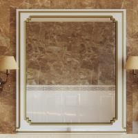 Зеркало Misty Praga 90 белая патина