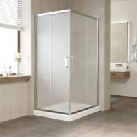 Душевой уголок Vegas Glass ZA-F TUR NOVO 110*90 08 10 профиль глянцевый хром, стекло сатин