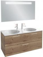 Мебель для ванной Jacob Delafon Odeon Rive Gauche 120 дуб табак, 3 ящика, ручки хром