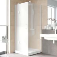 Душевой уголок Vegas Glass AFP-Fis Lux 90 01 10 L профиль белый, стекло сатин