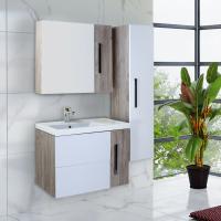 Мебель для ванной Onika Нео 80.13 R, белая, дуб серый крафт