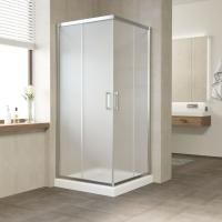 Душевой уголок Vegas Glass ZA TUR NOVO 120 08 10 профиль глянцевый хром, стекло сатин