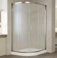 Душевой уголок Vegas Glass ZS-F 120*100 08 10 профиль глянцевый хром, стекло сатин