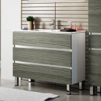 Тумба с раковиной Sanvit Кубэ-3 75, напольная