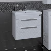 Тумба с раковиной СанТа Калипсо Люкс 60 подвесная 2 ящика