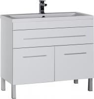 Тумба под раковину Aquanet Верона 100 белая, 1 ящик, 2 двери