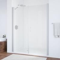 Душевая дверь в нишу Vegas Glass EP-F-2 185 07 01 R профиль матовый хром, стекло прозрачное