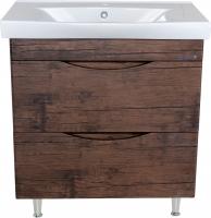 Тумба с раковиной Bellezza Санриса 80 напольная, орех