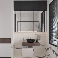 Мебель для ванной VitrA Ольборг 50: столешница 80, без отверстий, дуб карпентер + тумба 50