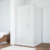 Душевой уголок Vegas Glass AFP-Fis 100 07 10 L профиль матовый хром, стекло сатин