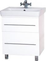 Тумба под раковину Misty Елена 70 белая, с 2-мя ящиками