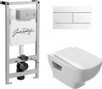 Комплект Jacob Delafon Struktura E5504-NF-M31 кнопка белая