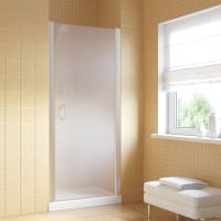 Душевая дверь в нишу Vegas Glass ЕР LUX 85 07 10 R профиль матовый хром, стекло сатин