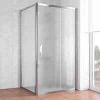 Душевой уголок Vegas Glass ZP+ZPV 100*100 08 02 профиль глянцевый хром, стекло шиншилла