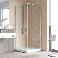 Душевой уголок Vegas Glass GPS-Fis LUX 90*90 08 01 R профиль глянцевый хром, стекло прозрачное