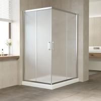 Душевой уголок Vegas Glass ZA-F 120*100 08 10 профиль глянцевый хром, стекло сатин