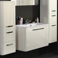 Тумба с раковиной Aquaton Валенсия 75 белый жемчуг