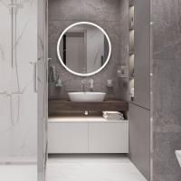 Мебель для ванной с раковиной Duravit Cape Cod 50: столешница 100, дуб карпентер, без отверстий + 2 тумбы 50