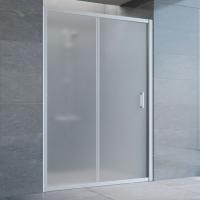 Душевая дверь в нишу Vegas Glass ZP 135 07 10 профиль матовый хром, стекло сатин