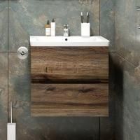 Тумба с раковиной Art&Max Techno 70 подвесная, дуб бомонд лофт
