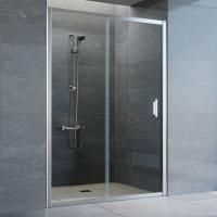 Душевая дверь в нишу Vegas Glass ZP 135 08 01 профиль глянцевый хром, стекло прозрачное