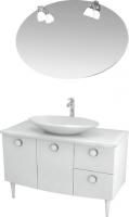 Мебель для ванной Triton Лира 115 R, 2 двери, 2 ящика, белая