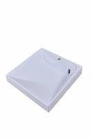 Раковина в ванную комнату для установки над стиральной машинкой. Крепится на кронштейны, которые входят в комплект поставки. Верхний слой высококачественного гелькоута образует декоративно-защитное покрытие.