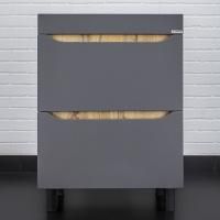 Тумба с раковиной Домино Bruno 60 дуб вотан, графит