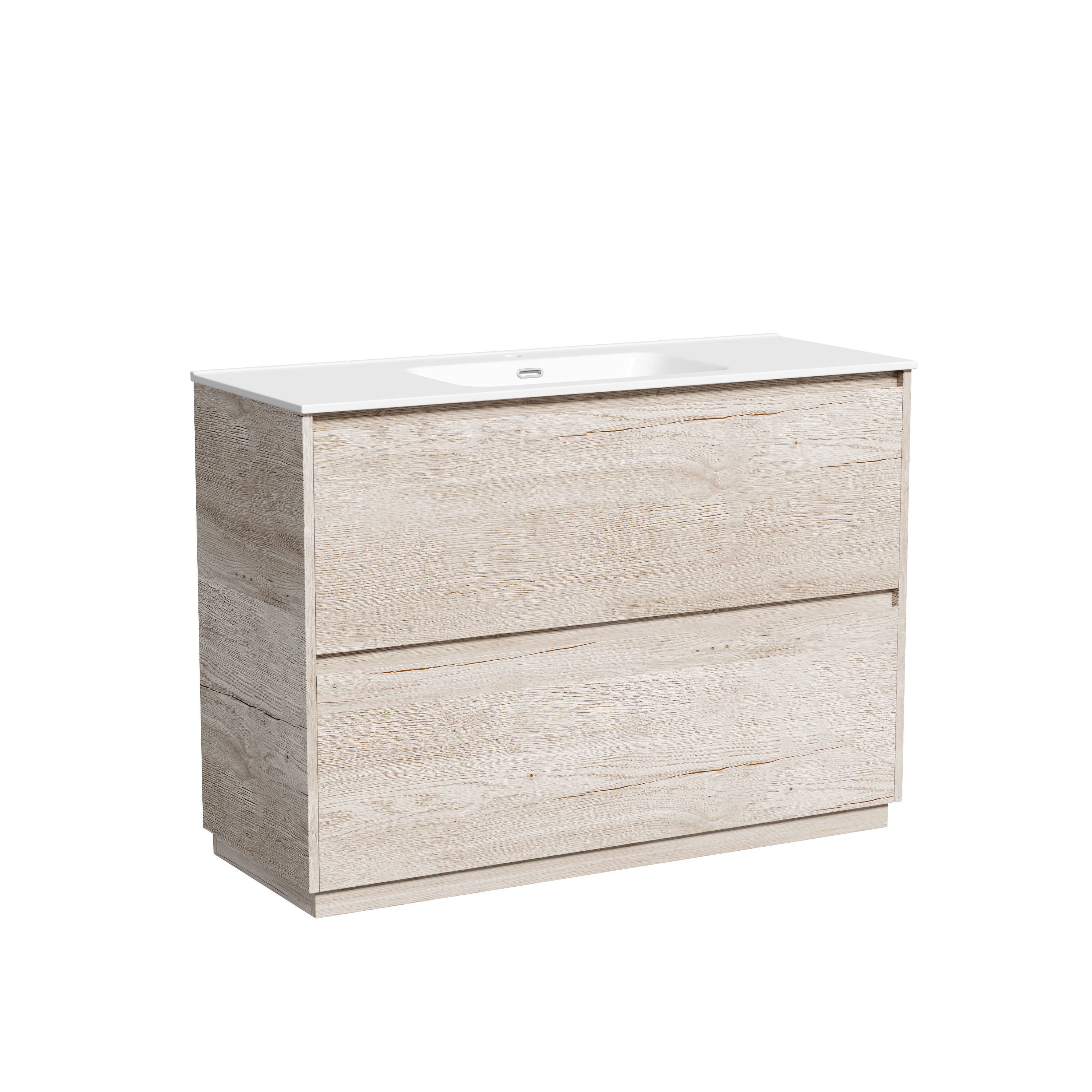 Тумба с раковиной Sancos Libra Floor 120 дуб галифакс натуральный, напольная