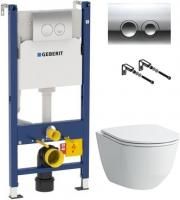 Инсталляция Geberit Duofix Delta + унитаз Laufen Pro Rimless безободковый