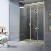 Душевая дверь в нишу Vegas Glass Z2P TUR NOVO h1900 150 09 crystalvision профиль золото глянцевое, стекло crystalvision