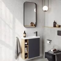 Мебель для ванной Aqwella Alba 60 R подвесная, дуб давос