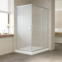 Душевой уголок Vegas Glass ZA-F 120*80 07 10 профиль матовый хром, стекло сатин