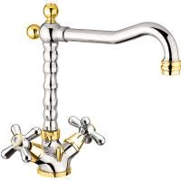 Смеситель для раковины Webert Armony AM700302017 хром/золото