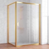 Душевой уголок Vegas Glass ZP+ZPV 130*100 09 02 профиль золото, стекло шиншилла
