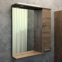 Зеркало Comforty Марио 75 дуб тёмный, с подсветкой